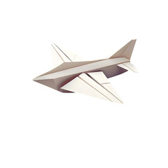 Isolated transparent png of paper airplane