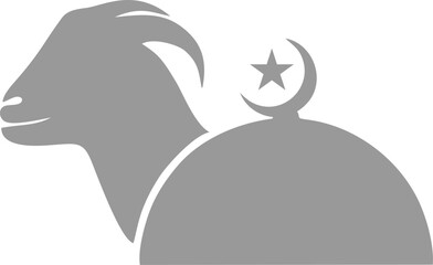 Illustration of Eid al-Fitr and Eid al-Adha icons, with transparent background suitable for design needs