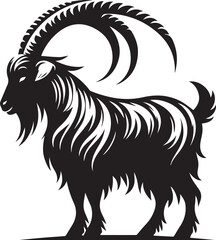 MooMoo the Cheerful Goat Vector Illustration