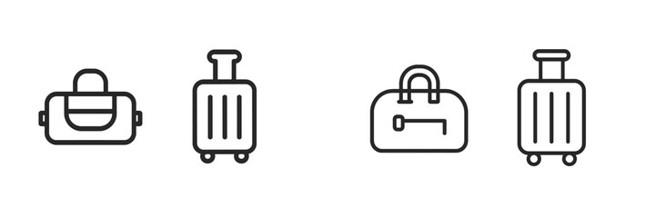 Various types of luggage designs showcasing travel essentials for adventures and vacations