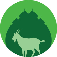 Illustration of Eid al-Fitr and Eid al-Adha icons, with transparent background suitable for design needs