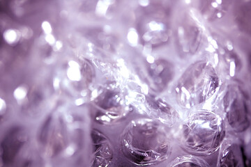 Abstract Bubble Wrap Plastic Circles Shiny Coloured Background