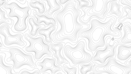 topography abstract lines with dash stroke paths template in transparent background