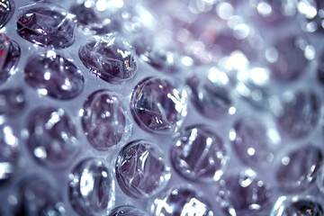 Abstract Bubble Wrap Plastic Circles Shiny Coloured Background