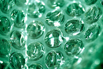 Abstract Bubble Wrap Plastic Circles Shiny Coloured Background