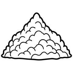 Snow Pile icon vector