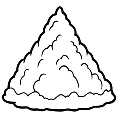 Snow Pile icon vector