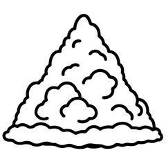 Snow Pile icon vector