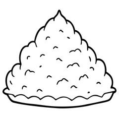 Snow Pile icon vector