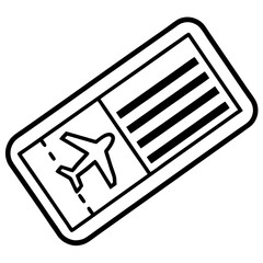 Air Ticket Icon vector illustration