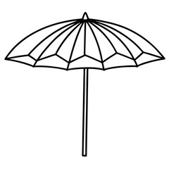 Beach Umbrella vector illustration