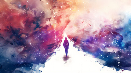 watercolor painting style Interdimensional