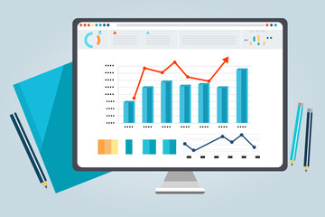 finance investment vector graphics