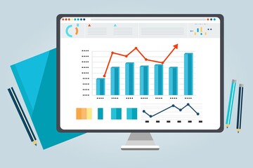 finance investment vector graphics