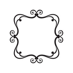 Decorative Vintage Square Border Design