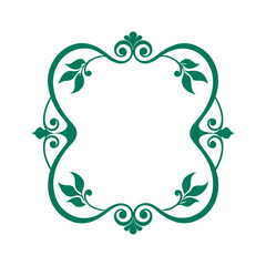 Art Nouveau Floral Vintage Frame Design