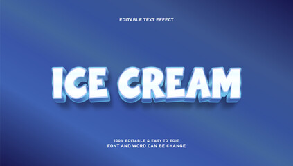 Editable ice cream text effect