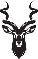 Obraz premium deer head logo silhouette vector, deer head logo vector illustration, deer head silhouette vector icon