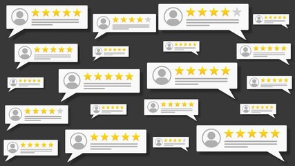 Customer Reviews with a lot of positive and good five star comments and reviews. alpha channel