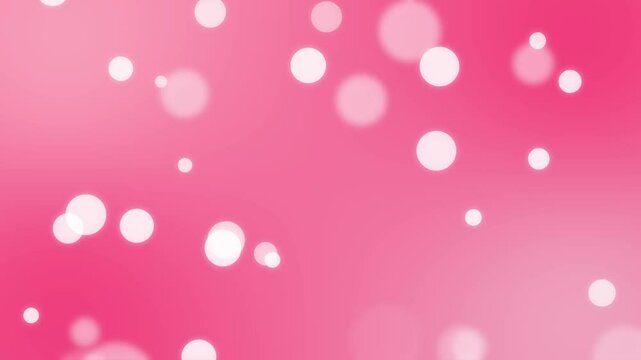 sparkling glitter bubbles rising with red background