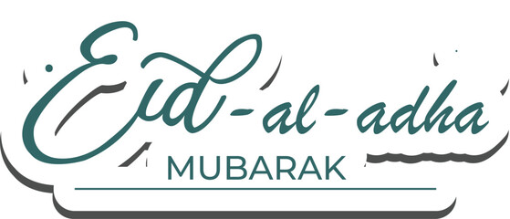 Illustration of Eid al-Fitr and Eid al-Adha icons, various sacrificial animals with transparent backgrounds as per design needs