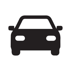 black car isolated on white