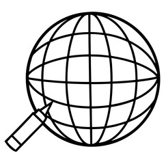 Globe Marker vector illustration