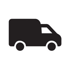 delivery truck icon silhouette