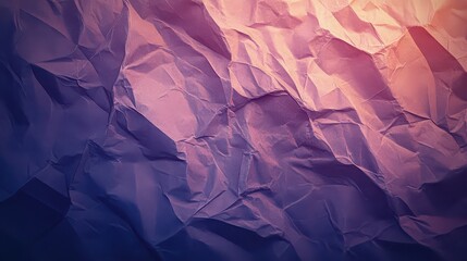 A close up of crumpled paper with shades of purple and pink creating an abstract aesthetic look