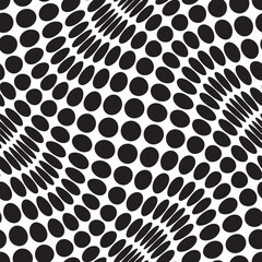 Black and white opart creative abstract geometric pattern design