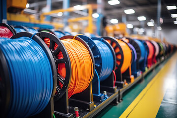 Outstanding Inside the new factory manufacturing electrical cable. Cable production