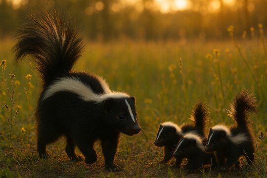 zorrillo with babies
