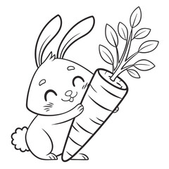 Bunny’s Favorite Snack Vector
