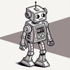 Futuristic Pixel Machine Vector
