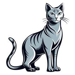 vector illustration of a cat