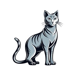 vector illustration of a cat