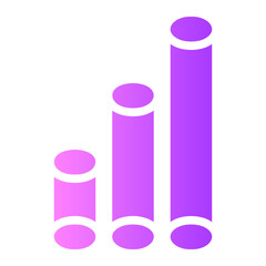 bar chart gradient icon