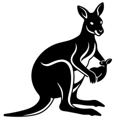 kangaroo vector illustration