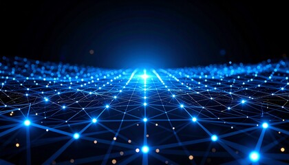 Fototapeta premium テクノロジーとネット、スタイリッシュな背景画像、デスクトップ画面、壁紙 Generated by AI