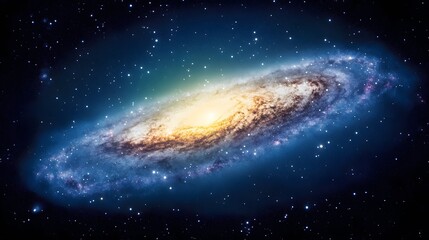 Fototapeta premium Stunning Spiral Galaxy in Deep Space Cosmic Nebula