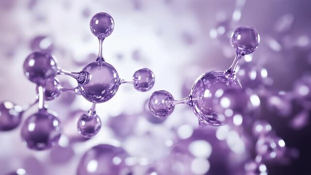 Medical Biotechnology Abstract Molecule Animation