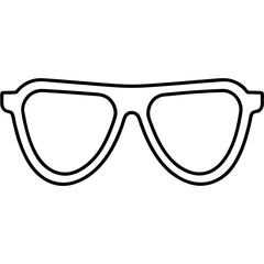 Fototapeta premium Minimalist Sunglasses Line Art Vector