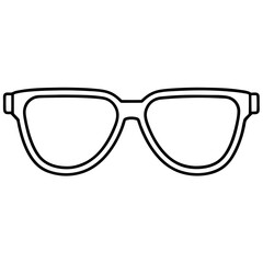 Fototapeta premium Minimalist Sunglasses Line Art Vector