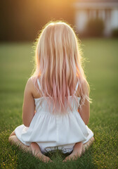 child playing at a wedding