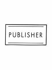 Publisher Logo Design Simple, Clean, and Professional