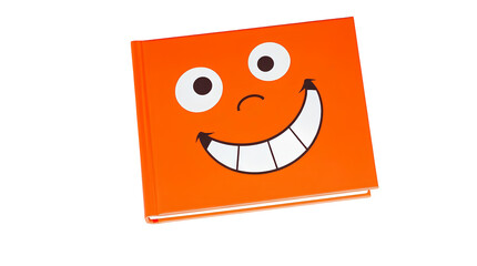 Photo of children's book with a humorous, playful design isolated on transparent background