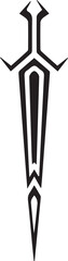 Abstract tribal dagger design graphic