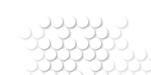 White tiles wall. round marble textures, ball tiles. Top view pavement circle block white texture with seamless patterns floor background. Air Bubble wrap texture background. Textured Background.