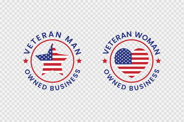 Veteran Owned Business Stamp Design, Veterans Day, Thank You Veterans, Remember and Honor