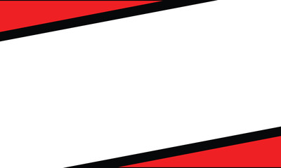 Modern red and black geometric border background with a white central space. Ideal for banners, presentations, ads, or flyers with a bold, minimal, and professional aesthetic.